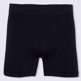 Cueca Boxer Lisa sem Costura Marc Alain Preto/Branco