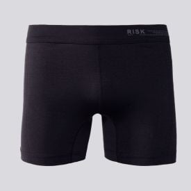 Cueca Boxer Masculina De Microfibra Com Brasão Risk