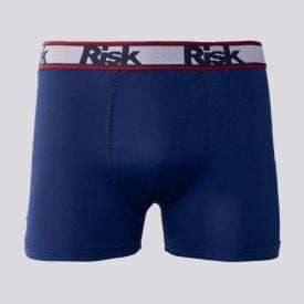 Cueca Boxer Masculina De Poliamida Risk Marinho