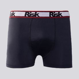 Cueca Boxer Masculina De Poliamida Risk Preto