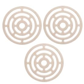 Descanso para Panela Marfim Evo - 3 Peças