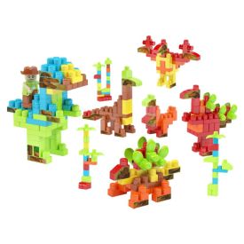 Blocos de Montar Dinossauros 280 Peças Dismat