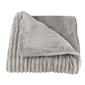 Edredom Casal 100% Poliéster Premier Canelado Havan Casa - Cinza Ice