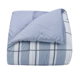 Edredom Casal 100% Algodão Buona Fortuna - Ravi Azul