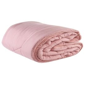 Edredom Casal Dupla Face Plush E Microfibra Napoli Havan Casa - Rosa Poema 