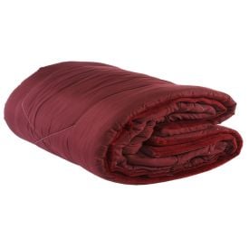 Edredom Casal Dupla Face Plush E Microfibra Napoli Havan Casa - Vinho Ruby 