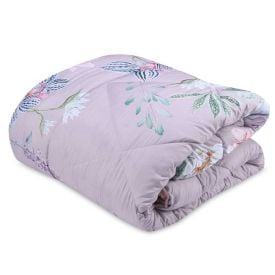 Edredom Casal Dupla Face Plush Versátile Havan Casa - Floral Rosa