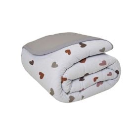 Edredom Casal Malha 100% Algodão Montreal Havan Casa - Amabile Taupe