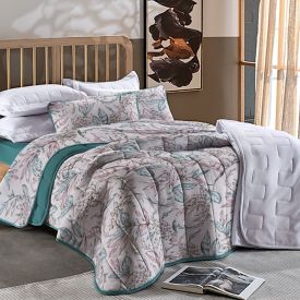 Edredom Casal Malha 100% Algodão Montreal Havan Casa - Joly Verde Inglês