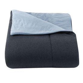 Edredom Casal De Malha Tóquio Havan Casa - Mar Noturno