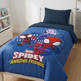 Edredom Disney Microfibra X Microfibra Solteiro 1,60M X 2,40M Havan - Spidey Time