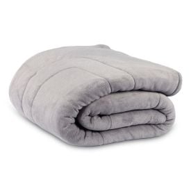 Edredom Provence Liso Queen 2,20M X 2,40 m - Cinza