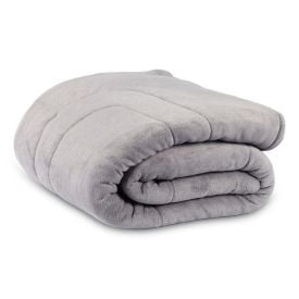 Edredom Provence Liso Solteiro 1,60M X 2,20 m - Cinza