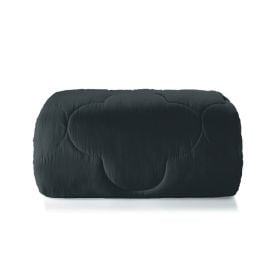 Edredom Queen 100% Poliéster Elegance Hedrons - Preto