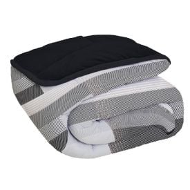Edredom Queen Comfort Plush Dupla Face Havan Casa - Kent Preto