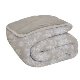 Edredom Queen Comfort Plush Dupla Face Havan Casa - Constance Taupe