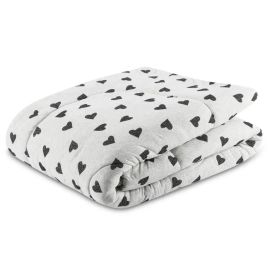 Edredom Queen de Malha Tóquio/Mescla Milano Havan Casa - Coração