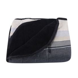 Edredom Queen Dupla Face Bellagio Havan Casa - Geométrico Cinza