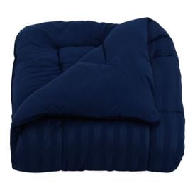 Edredom Queen Toque de Pluma Firenze Havan Casa - Azul Marinho