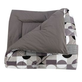 Edredom Solteiro 100% Algodão Buona Fortuna - Miguel Chumbo 