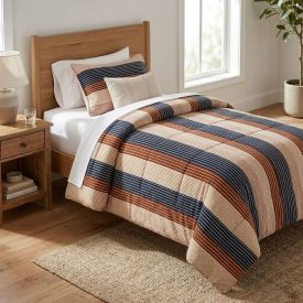 Edredom Solteiro Estampado Provence Havan Casa - Miguel Geo Bege