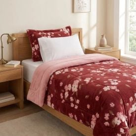 Edredom Solteiro Estampado Provence Havan Casa - Nina Floral Rosa