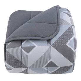 Edredom Solteiro 100% Algodão Malha Montreal Havan Casa - Bruce Cinza