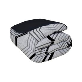 Edredom Solteiro 100% Algodão Malha Havan Casa - Carbon Preto