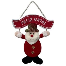 Enfeite Pendurar Papai Noel 24 Cm Rio Master - Sortido