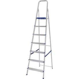 Escada Alumínio 7 Degraus Mor 5105 - Prata