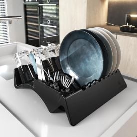 Escorredor de Louças Plástico Smart Stolf - Preto