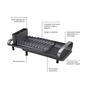 Escorredor De Louças Plurale Tramontina 27,8Cm - Inox