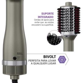 Escova Secadora Philco Bivolt 1300W Multicerdas 4 Em 1 Pes30 - Bivolt