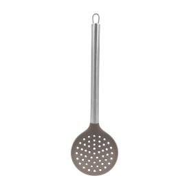 Escumadeira Silicone Com Cabo Inox Havan Casa 34Cm - Cinza