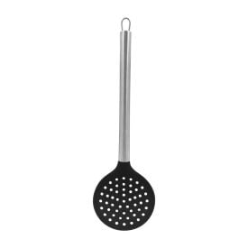 Escumadeira Silicone Com Cabo Inox Havan Casa 34Cm - Preto