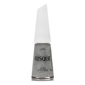 Esmalte Risqué 8Ml - Glitter Mil Purpurinas 