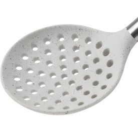 Espumadeira Em Silicone Cabo Em Inox Brinox 34,5 Cm - Vanilla