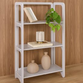 Estante Multiuso Milano 3 Prateleiras Havan Casa - Branco