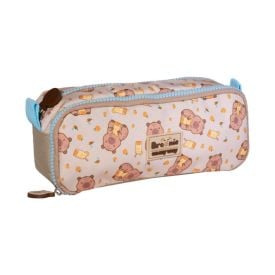 Estojo Duplo Infantil Brownie Capivara Xeryus - Marrom