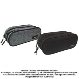 Estojo Duplo Juvenil Kit Style - Sortido