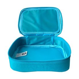 Estojo Escolar Liso Azul Viniforte - Retangular