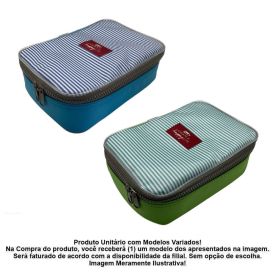 Estojo Escolar Listrado Viniforte - Sortido