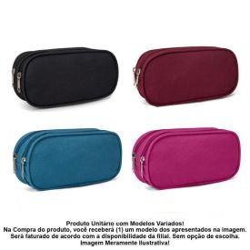 Estojo Retangular Duplo Bakpak - Sortido