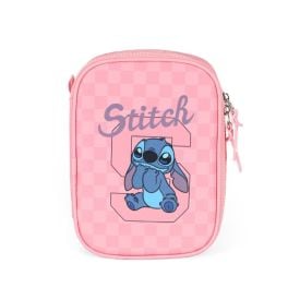 Estojo Retangular Stitch Xadrez Luxcel - Sortido