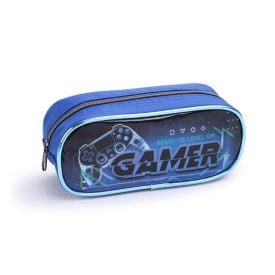 Estojo Simples Infantil Game Seanite - Azul