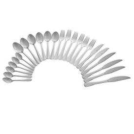 Faqueiro Inox Positano Lyor 24 Peças - Inox