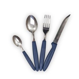 Faqueiro Tramontina Ipanema Lâminas Em Aço Inox 24 Peças - Azul