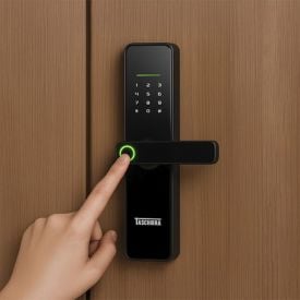 Fechadura Eletrônica Biométrica Digital Taschibra Tfee02