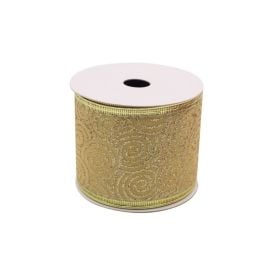 Fita Natalina 5M X 6,3 Cm Dourado Havan Casa - Sortido