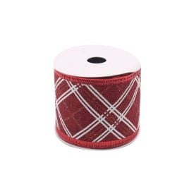 Fita Natalina 5M X 6,3Cm Vermelho E Branco Havan Casa - Sortido